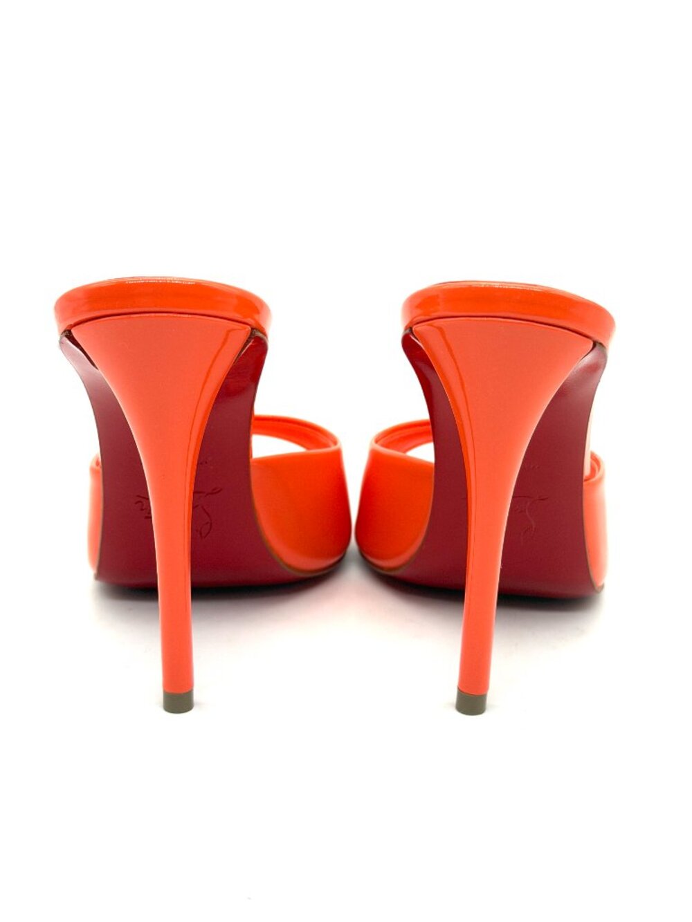Christian Louboutin MISS Z MULE 100 Patent Leather Sandals Heels Caruzo - Picture 12 of 16